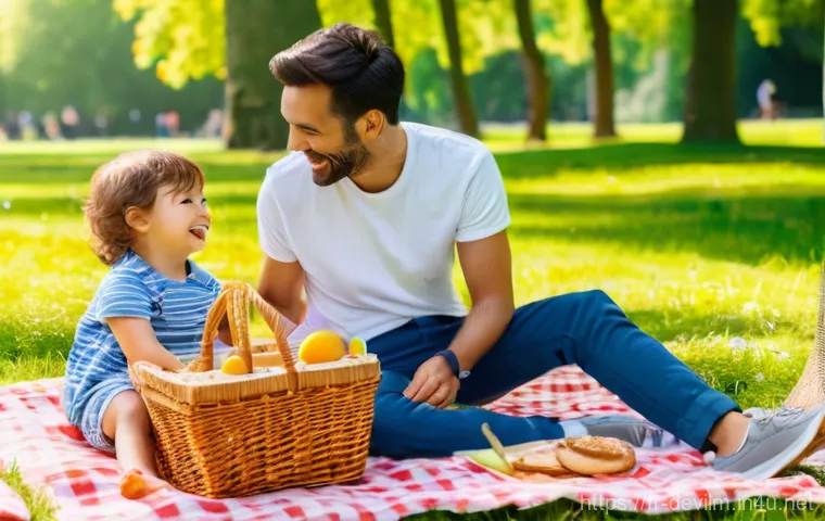 데블 M 버그 리포트 방법 - **Prompt:** A heartwarming scene of a diverse family enjoying a sunny afternoon picnic in the Parc d...