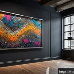 Home 22 데블 M 한정판 아이템 리스트 - A limited edition collectible art piece from the “Urban Pulse” series, showcasing vibrant street art...